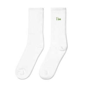 I love - Embroidered socks