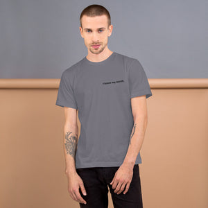 Open image in slideshow, I know my worth. Men&#39;s Affirmation T-Shirt
